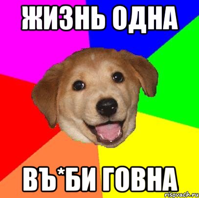 жизнь одна въ*би говна, Мем Advice Dog