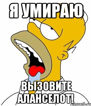 я умираю вызовите аланселот!, Мем Америка