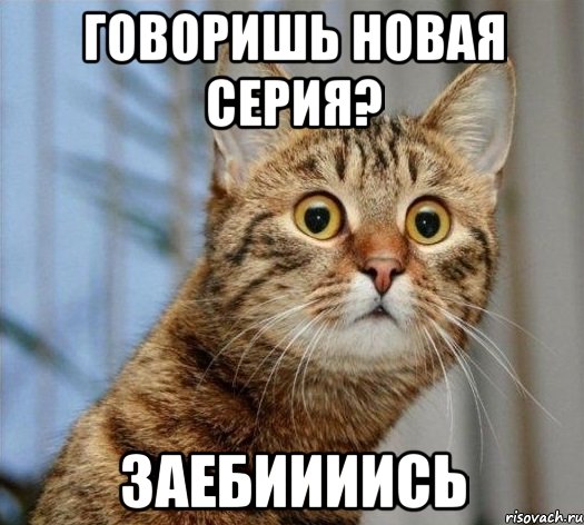 говоришь новая серия? заебиииись, Мем asd