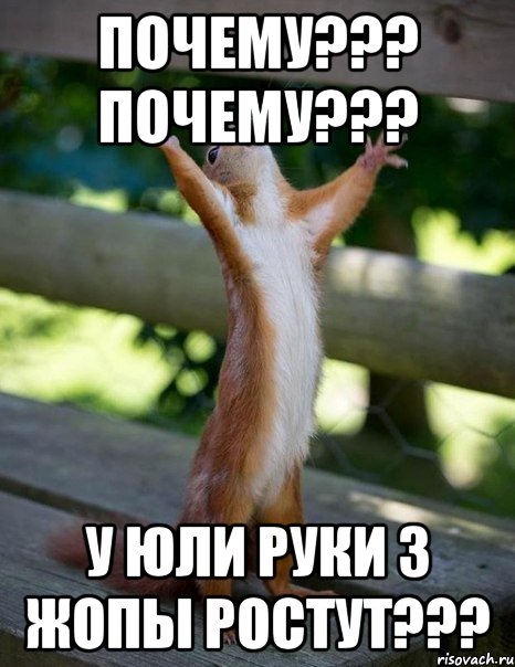 почему??? почему??? у юли руки з жопы ростут???