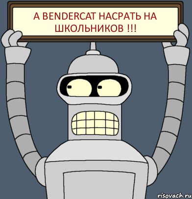 А BenderCat насрать на школьников !!!