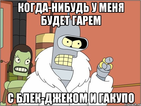 когда-нибудь у меня будет гарем с блек-джеком и гакупо