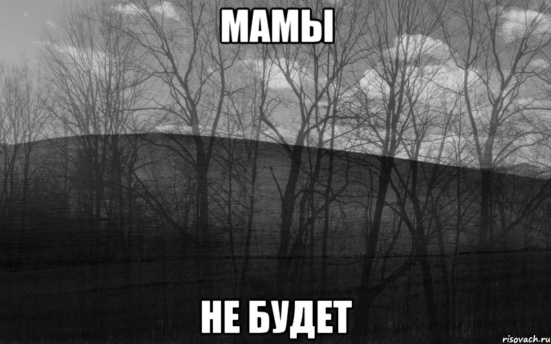 мамы не будет, Мем безысходность лес