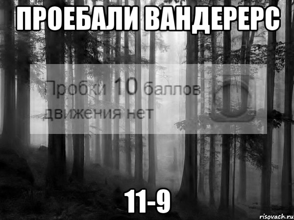 проебали вандерерс 11-9, Мем Безысходность