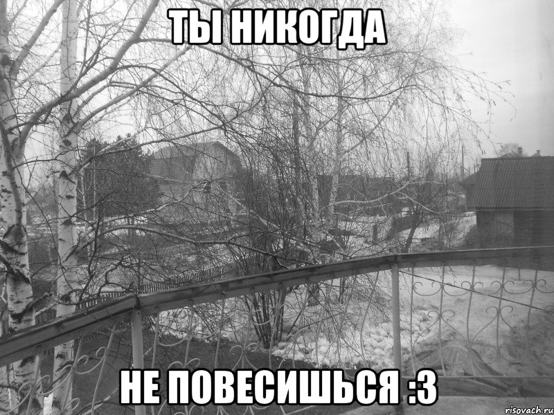 ты никогда не повесишься :з, Мем безысходность