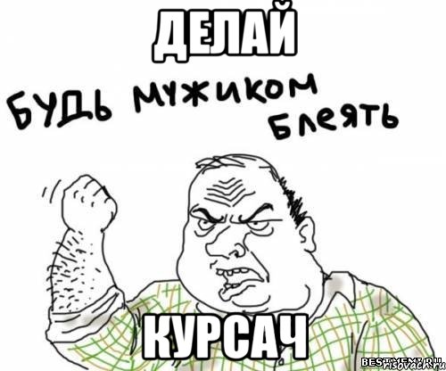 делай курсач, Мем блять