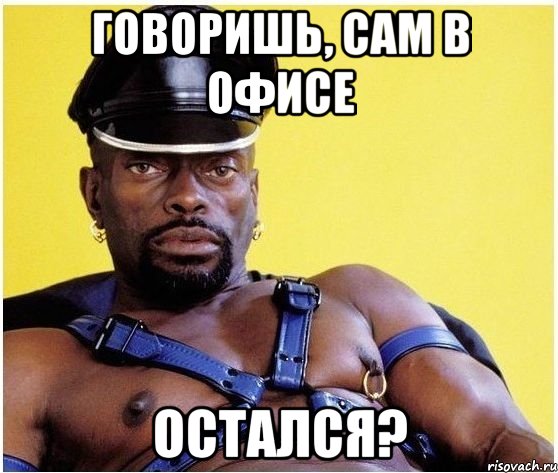 говоришь, сам в офисе остался?, Мем Черный властелин