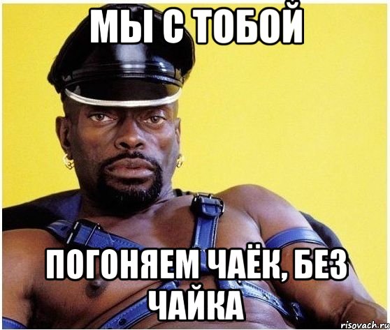 мы с тобой погоняем чаёк, без чайка, Мем Черный властелин