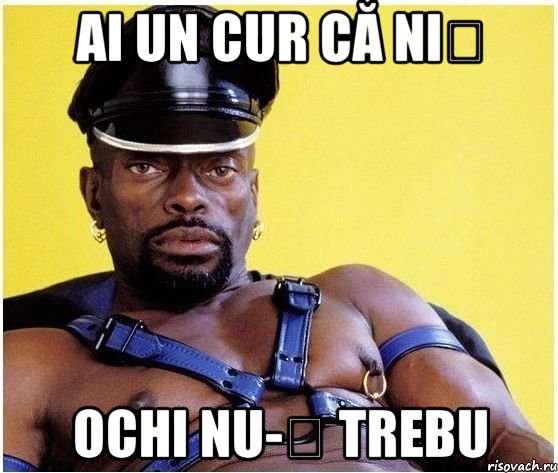ai un cur că niș ochi nu-ț trebu, Мем Черный властелин