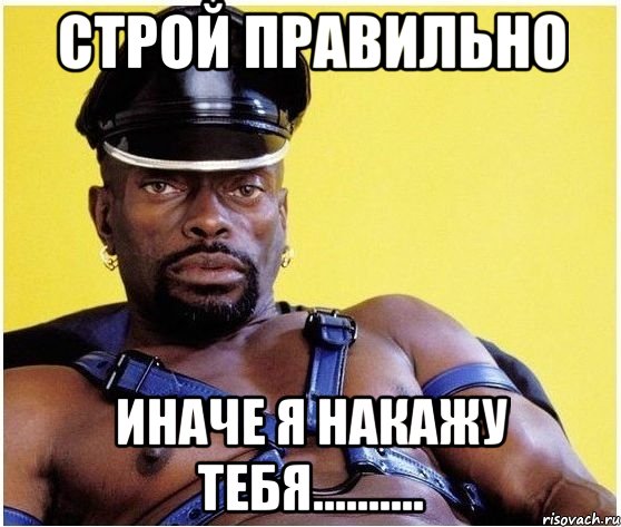 строй правильно иначе я накажу тебя.........., Мем Черный властелин