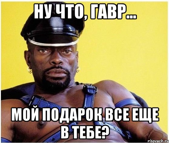 ну что, гавр... мой подарок все еще в тебе?, Мем Черный властелин