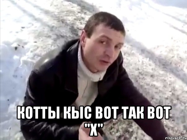  котты кыс вот так вот "х", Мем Четко