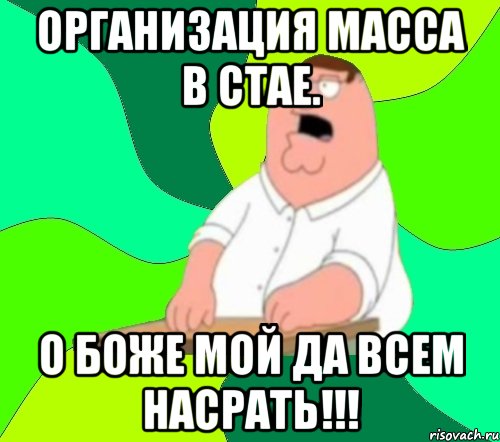 организация масса в стае. о боже мой да всем насрать!!!, Мем  Да всем насрать (Гриффин)