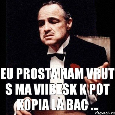 eu prosta nam vrut s ma viibesk k pot kopia la bac ..., Комикс Дон Вито Корлеоне 1