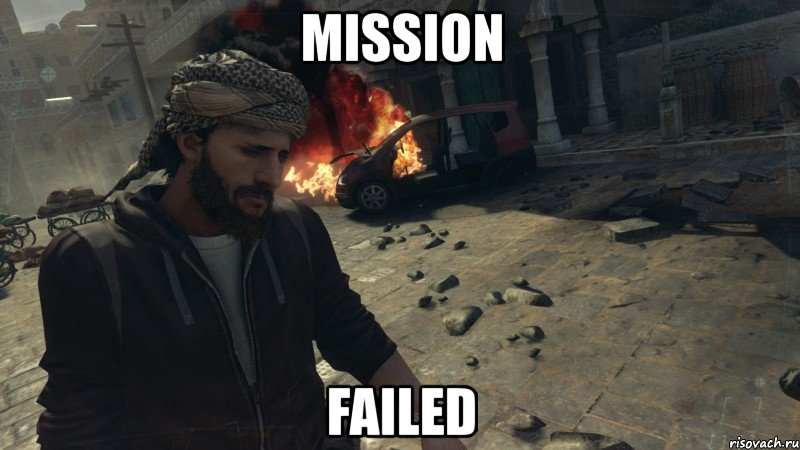 mission failed, Мем Фарид в печали