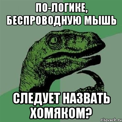 по-логике, беспроводную мышь следует назвать хомяком?, Мем Филосораптор