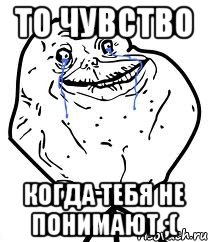 то чувство когда тебя не понимают ;(