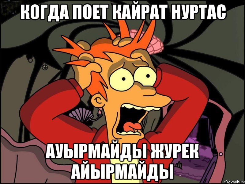 когда поет кайрат нуртас ауырмайды журек айырмайды, Мем Фрай в панике