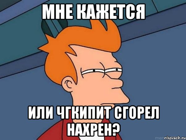 мне кажется или чгкипит сгорел нахрен?, Мем  Фрай (мне кажется или)