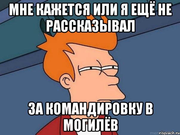 мне кажется или я ещё не рассказывал за командировку в могилёв, Мем  Фрай (мне кажется или)