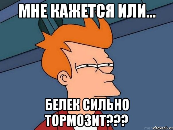 мне кажется или... белек сильно тормозит???, Мем  Фрай (мне кажется или)