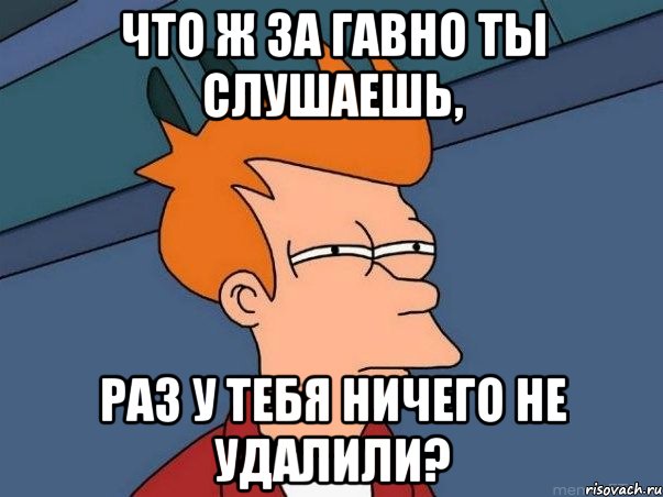 что ж за гавно ты слушаешь, раз у тебя ничего не удалили?, Мем  Фрай (мне кажется или)