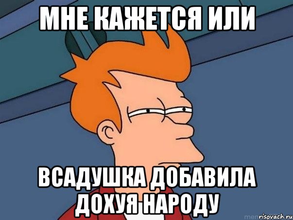 мне кажется или всадушка добавила дохуя народу, Мем  Фрай (мне кажется или)