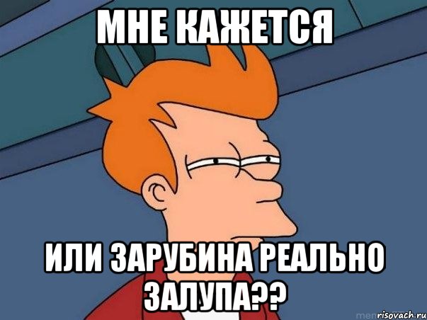 мне кажется или зарубина реально залупа??, Мем  Фрай (мне кажется или)