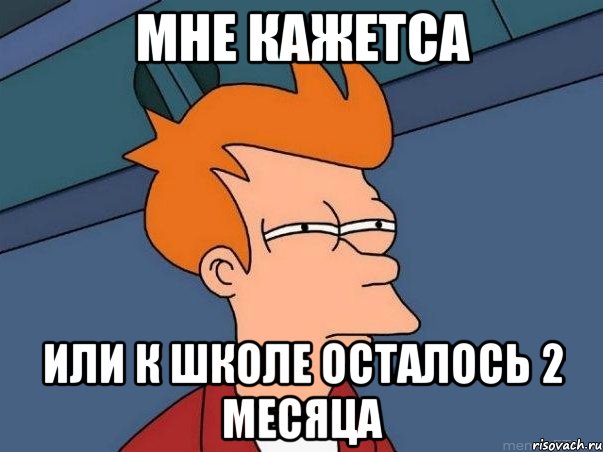 мне кажетса или к школе осталось 2 месяца, Мем  Фрай (мне кажется или)