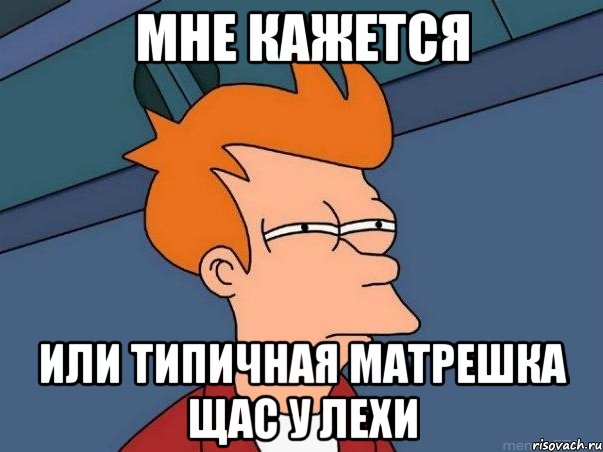 мне кажется или типичная матрешка щас у лехи, Мем  Фрай (мне кажется или)
