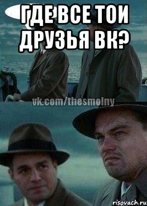 где все тои друзья вк? 