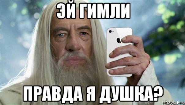 эй гимли правда я душка?, Мем Гэндальф гламурный