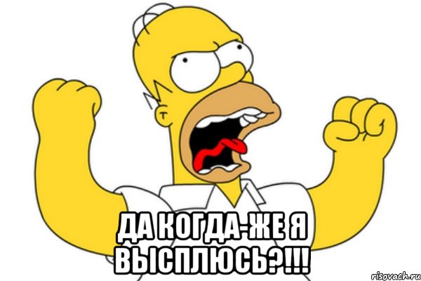  да когда-же я высплюсь?!!!, Мем Разъяренный Гомер