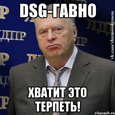 dsg-гавно хватит это терпеть!, Мем Хватит это терпеть (Жириновский)