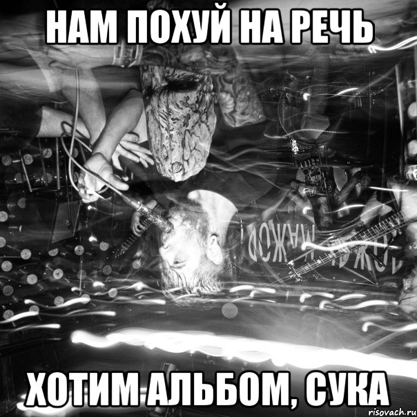 нам похуй на речь хотим альбом, сука, Мем истерика