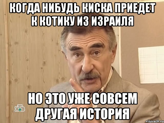 когда нибудь киска приедет к котику из израиля но это уже совсем другая история, Мем Каневский (Но это уже совсем другая история)