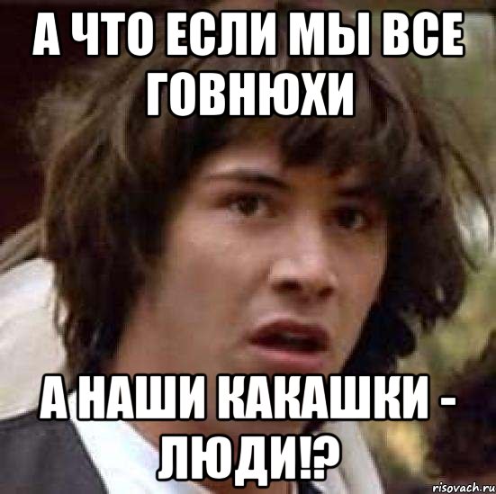 а что если мы все говнюхи а наши какашки - люди!?, Мем А что если (Киану Ривз)