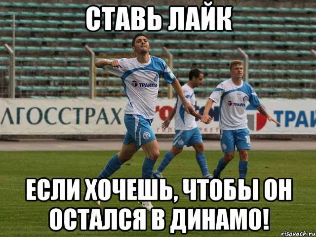 ставь лайк если хочешь, чтобы он остался в динамо!, Мем куреля