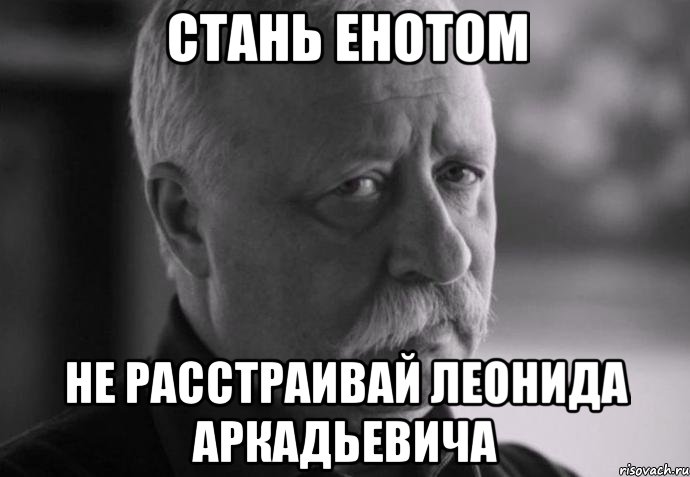 стань енотом не расстраивай леонида аркадьевича, Мем Не расстраивай Леонида Аркадьевича