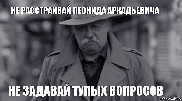 Не расстраивай Леонида Аркадьевича Не задавай тупых вопросов