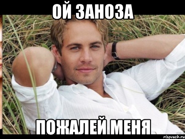 ой заноза пожалей меня