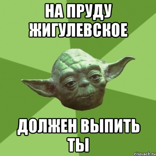 на пруду жигулевское должен выпить ты