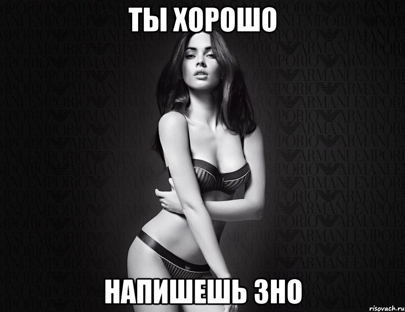 ты хорошо напишешь зно, Мем меган фокс