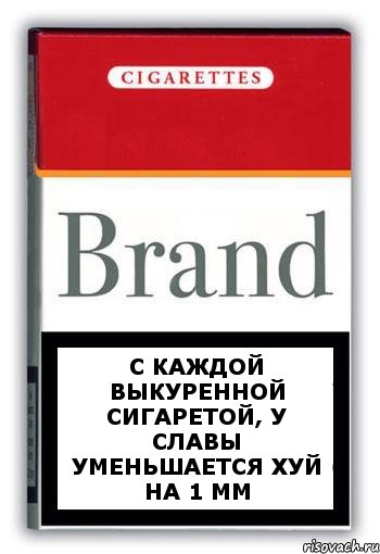 С каждой выкуренной сигаретой, у славы уменьшается хуй на 1 мм, Комикс Минздрав