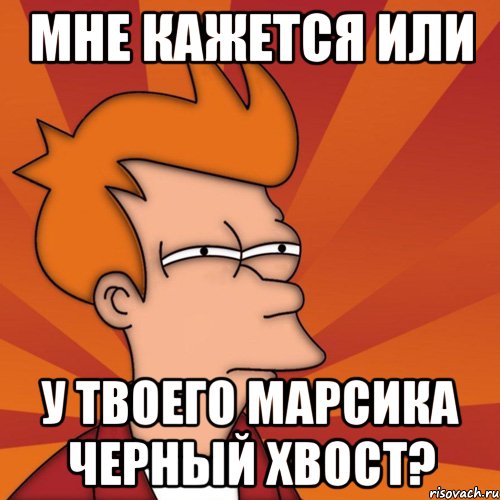 мне кажется или у твоего марсика черный хвост?, Мем Мне кажется или (Фрай Футурама)