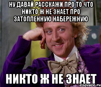 ну давай расскажи про то что никто ж не знает про затопленную набережную никто ж не знает, Мем мое лицо