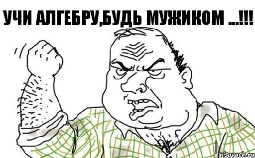 Учи Алгебру,Будь Мужиком ...!!!, Комикс Мужик блеать