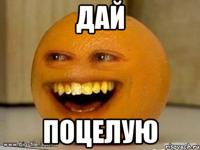 дай поцелую, Мем Надоедливый апельсин