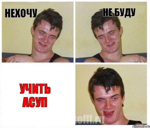 НЕХОЧУ НЕ БУДУ УЧИТЬ АСУП