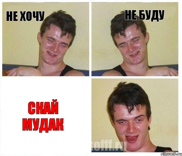 Не хочу Не буду скай мудак